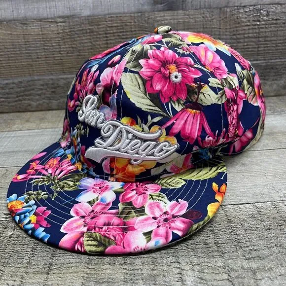 San Diego Hat Floral Snapback Colorful Hat Smith Novelty Company - Picture 6 of 10